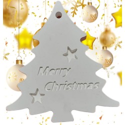 Weihnachtsbaumschmuck Rund Hirschmotiv, massiv, 2er Set, zum Aufhängen, Weihnachten, Adventzeit, AWG-106_48 Kunst, Handmade.