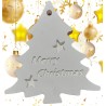 Weihnachtsbaum Hirschmotiv, massiv, 2er Set, zum Aufhängen, Weihnachten, Adventzeit, Home Deco, AWG-106_43 Kunst, Handmade.